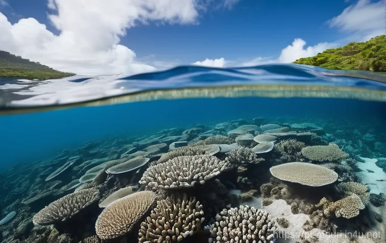 모리셔스 산호초 보호 - Vibrant Mauritian Coral Reef Ecosystem**
An exquisite underwater photograph capturing the breathtaki...